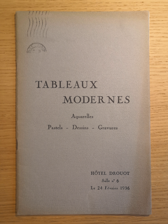 Couverture de Catalogue des tableaux modernes : Hôtel Drouot, salle n°6 / Le lundi 24 février 1936, à 2 heures : Appartenant à divers amateurs