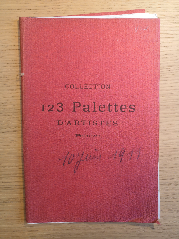 Couverture de Catalogue de 123 palettes d'artistes peintes : Galerie Georges Petit / Samedi 10 juin 1911