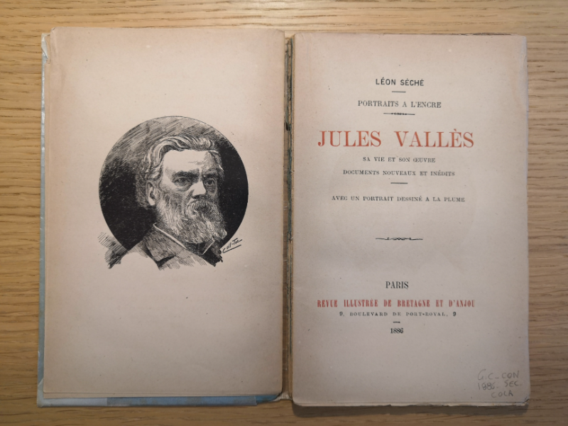 Couverture de Jules Vallès, sa vie et son œuvre / Documents nouveaux et inédits : avec un portrait dessiné à la plume